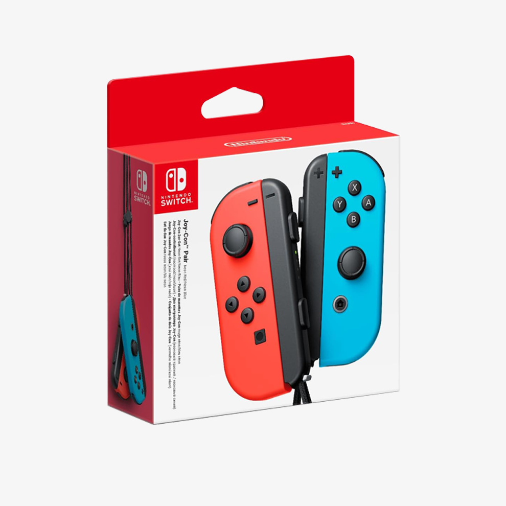 Nintendo Switch JoyCon Controllers Pair - Neon Red & Blue