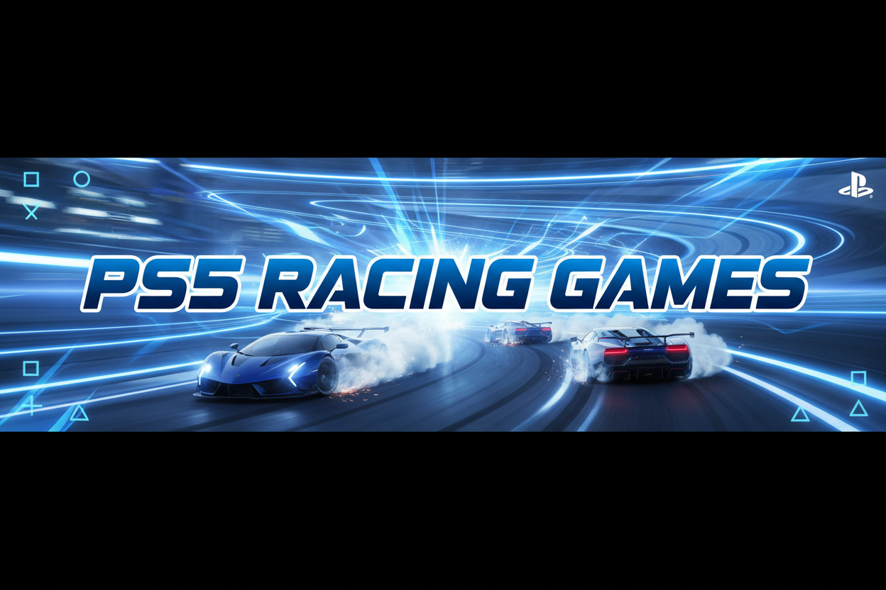 PS5 Racing Games Collection banner on Cheap Games Ng online video game store