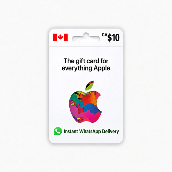 CA$10 Apple Gift Card for Canada with instant WhatsApp delivery