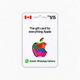 CA$15 Apple Gift Card for Canada with instant WhatsApp delivery
