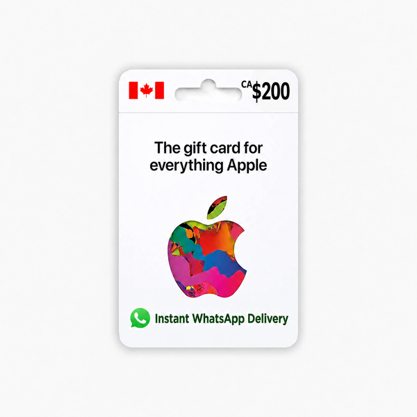 CA$200 Apple Gift Card for Canada with instant WhatsApp delivery