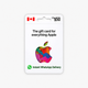 CA$50 Apple Gift Card for Canada with instant WhatsApp delivery