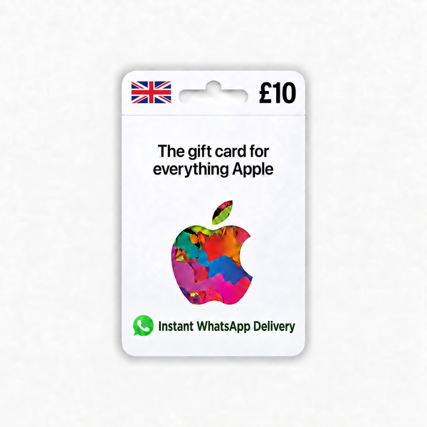 UK £10 Apple and iTunes gift card with instant WhatsApp delivery