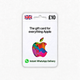 UK £10 Apple and iTunes gift card with instant WhatsApp delivery