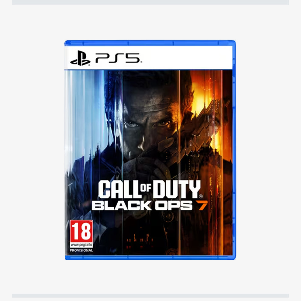 Call of Duty Black Ops 7 PS5 game disc picture on a white background