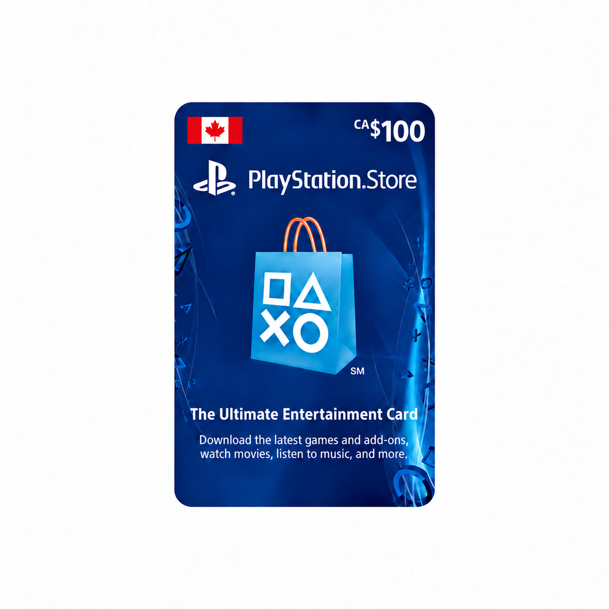 CA$100 Canadian PlayStation Store gift card