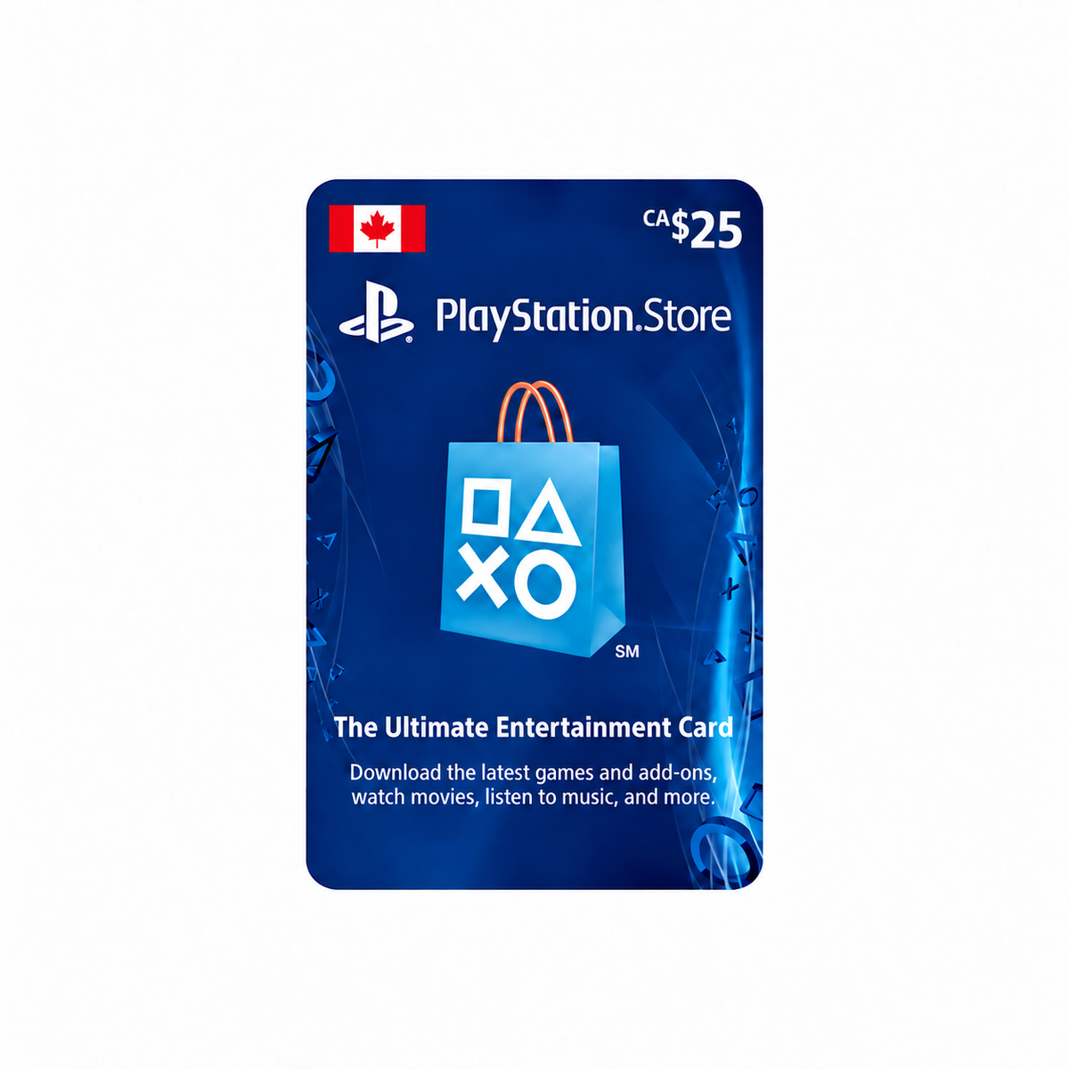 CA$25 Canadian PlayStation Store gift card