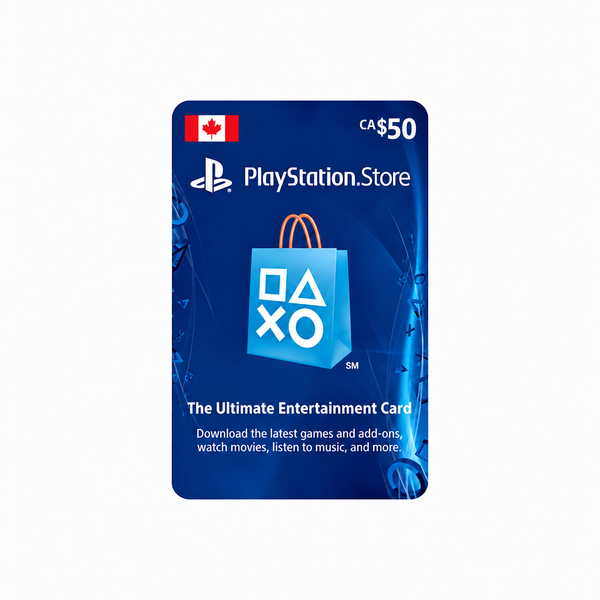 CA$50 Canadian PlayStation Store gift card