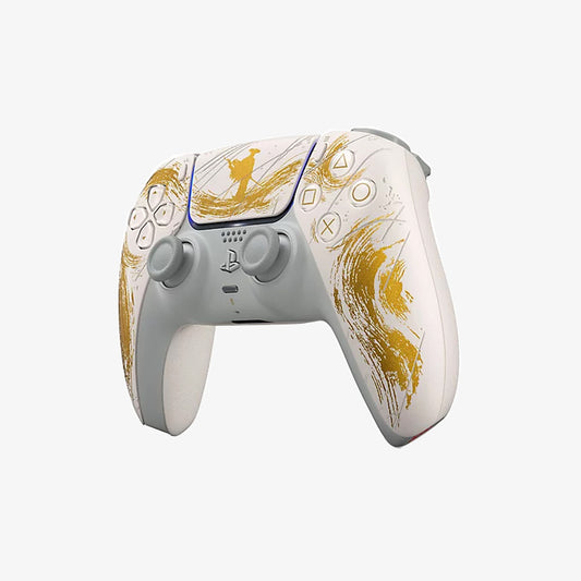 Ghost of Yotei Gold Limited Edition DualSense Wireless Controller front view 