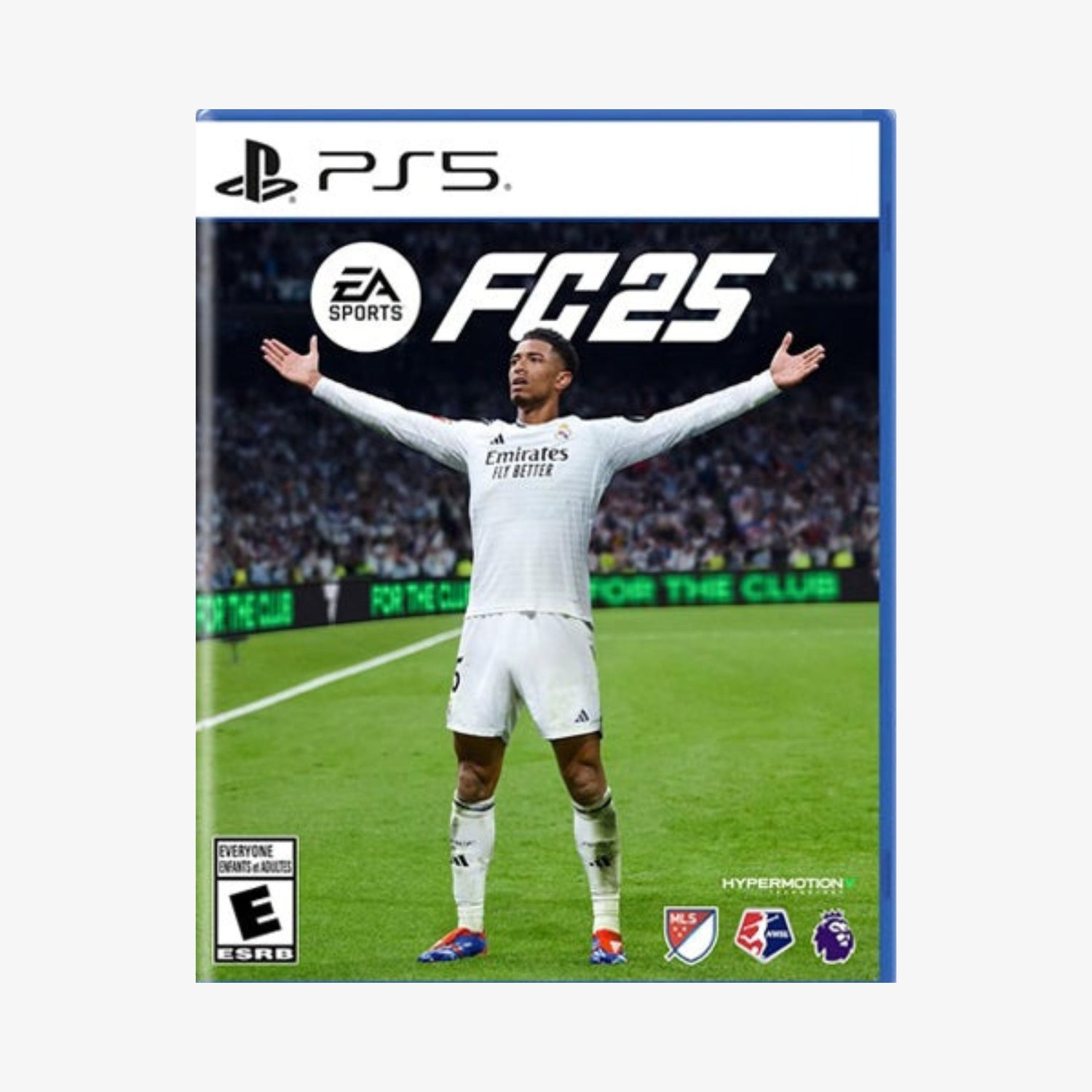 PlayStation 5 game case for EA Sports FC 25 featuring a soccer player on a field.